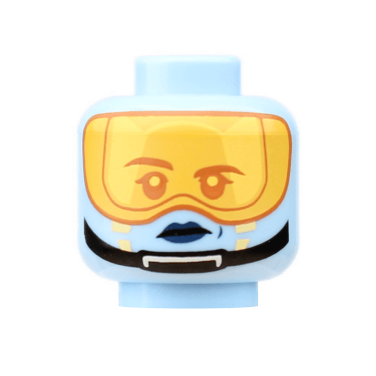 Rebel Pilot Head (Pantoran) - Orbital Minifigs