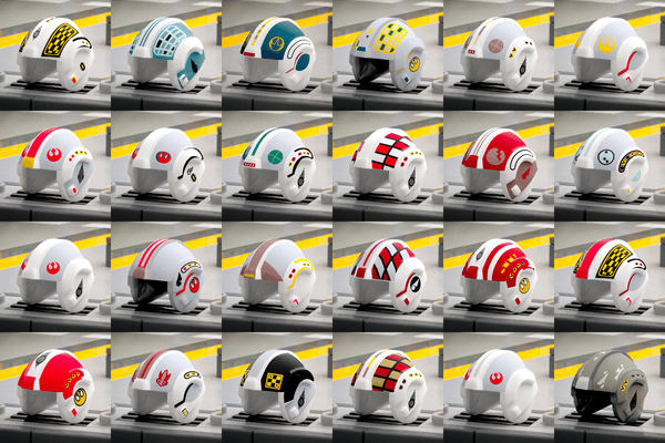 Rebel Pilot Helmets: The Complete Guide - Orbital Minifigs