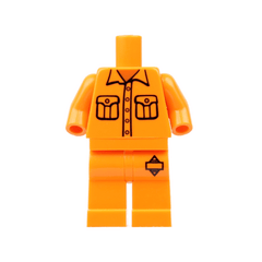 Arkham Jumpsuit Body - Orbital Minifigs