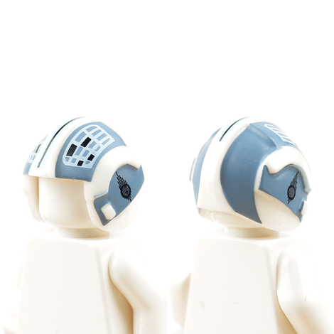 Blue Squadron Rebel Pilot Helmet - Orbital Minifigs