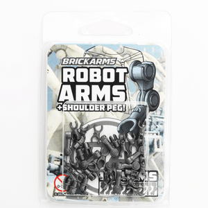 BrickArms Robot Arms + Shoulder Peg: 10 Arms - Orbital Minifigs