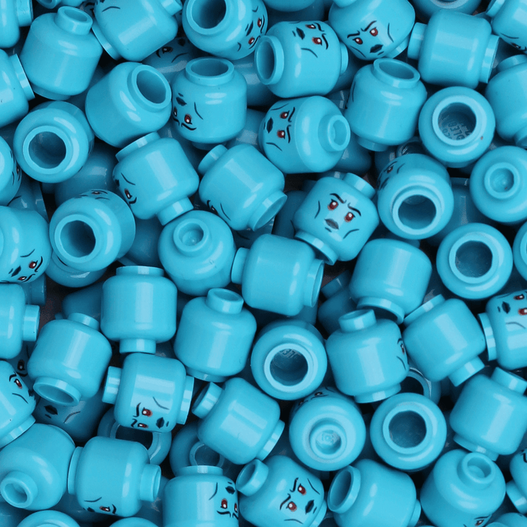 Chiss Female Head - Orbital Minifigs
