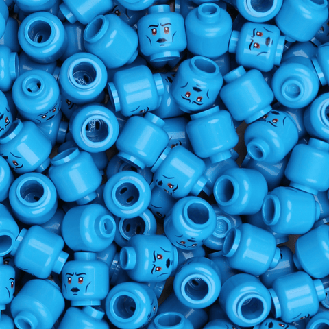 Chiss Female Head - Orbital Minifigs