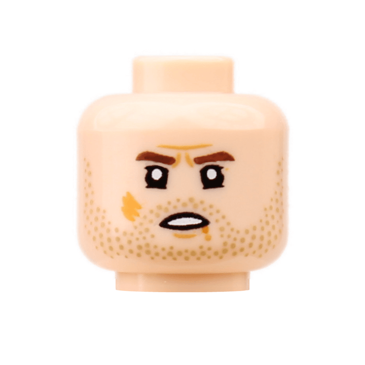 Damaged Indy Head - Orbital Minifigs