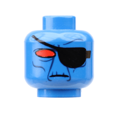 Eyepatch Duros head - Orbital Minifigs