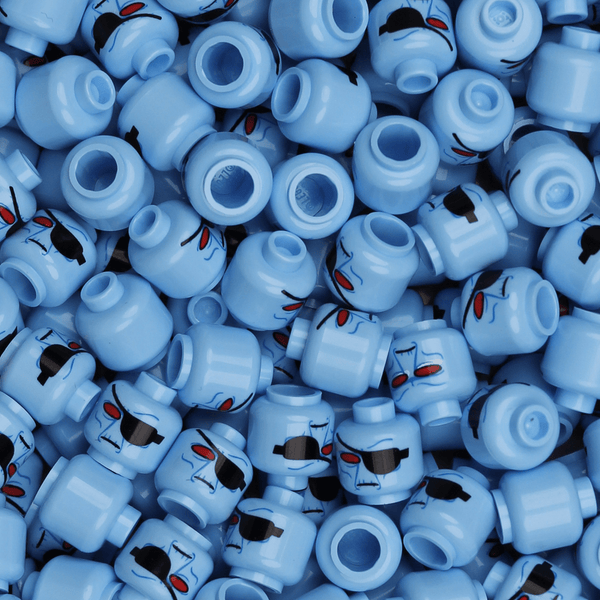 Eyepatch Duros head - Orbital Minifigs