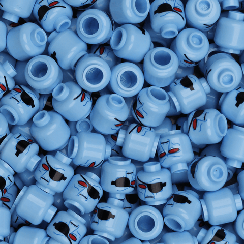Eyepatch Duros head - Orbital Minifigs