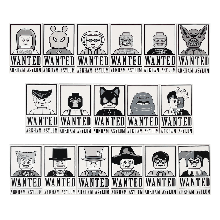 Gotham Wanted Tiles - Orbital Minifigs