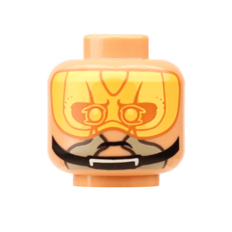 Rebel Pilot Head (Zabrak) - Orbital Minifigs