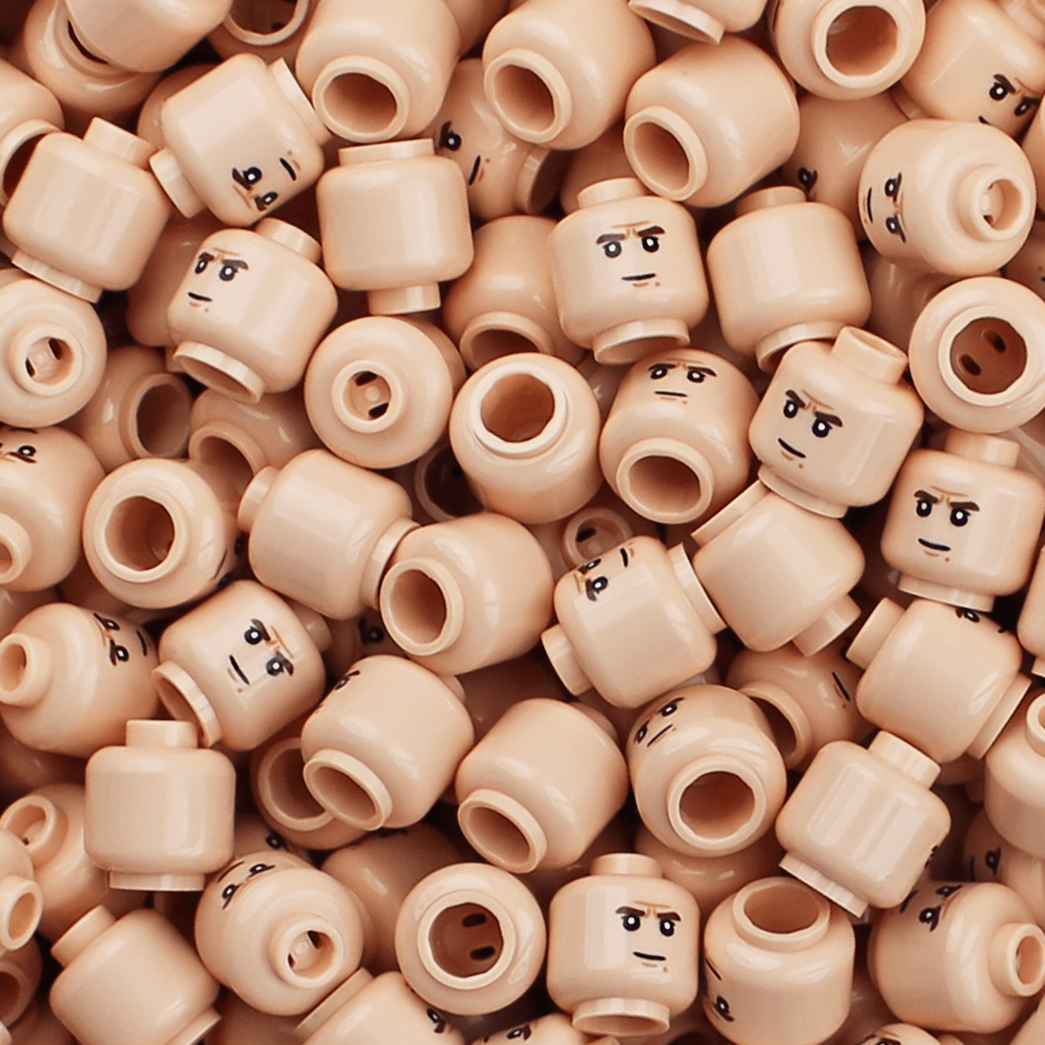 Shaven Indy Head - Orbital Minifigs